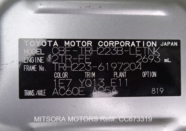 
								2019 TOYOTA HIACE COMMUTER 2.7GL full									