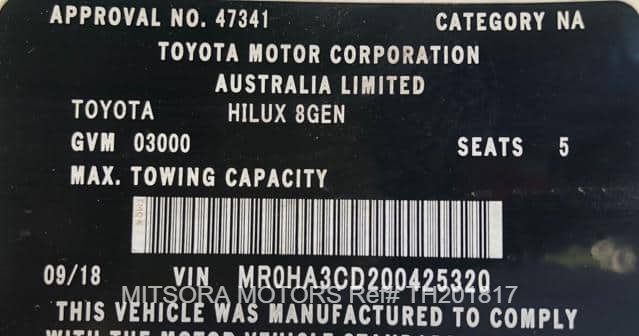
								2018 TOYOTA HILUX full									